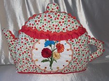 Ulster Weavers Teapot Shaped Floral  Shaped Tea Cosy Cozy 17” W 11” H