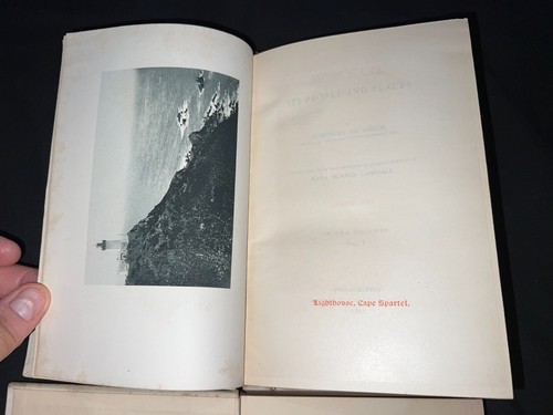 RARE Morocco: Its People & Places Edmondo de Amicis 2 vol 1897 1st DJ Map - Picture 6 of 19