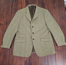 Barbour T22 Squires Double Twist Wool Tweed Barbour tweed jacket Size 46