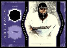 2011-12 Upper Deck Artifacts Treasured Swatches Purple Jonas Hiller Jersey