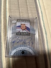 2014-15 Upper Deck Trilogy Ice Scripts Ryan McDonagh Auto