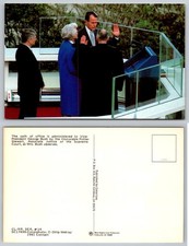 1981 George H.W. Bush VP Oath of Office Postcard Barbara Justice Stewart