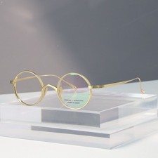 9.7g Ultra Light Round Reading Glasses Pure Titanium Vintage Readers 0.50 5.00