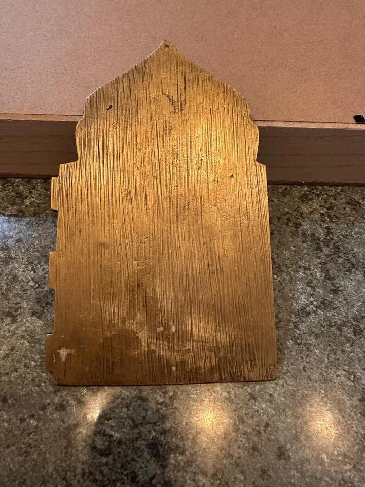 Ancien Icône De Voyage En Bronze émaillé Du XIXe Siècle - Photo 2/4