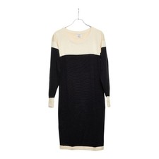 CHANEL Two-tone knit dress, size S Women 【Used】