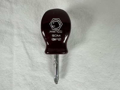 Matco SDM 81P2 Stubby Number 2 Philips Screwdriver Vintage Used