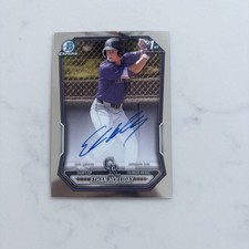 2026 Bowman Ethan Holiday #CPA-EH 1st Prospect Chrome Auto Rockies - Clean Card!