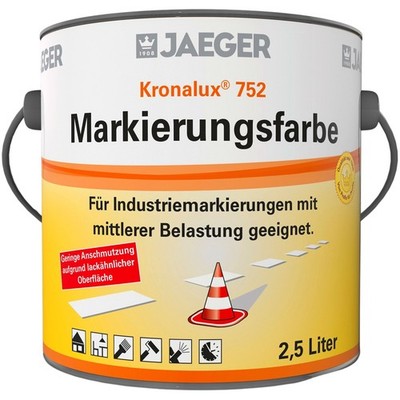 Jaeger Aqualine Markierungsfarbe, wasserverdünnbar 2,5 Liter (blau RAL5012)