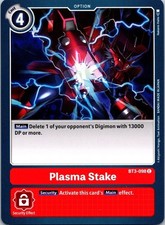Plasma Stake BT3-098 Black Common Option Digimon CCG Card 