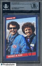 Richard Petty Kyle Petty Signed 2019 Donruss Racing #104 BGS BAS Dual AUTO