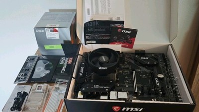 AMD Ryzen 5 3600XT + MSI B450 Tomahawk Max (mit OVP & Zubehör - Top Zustand)