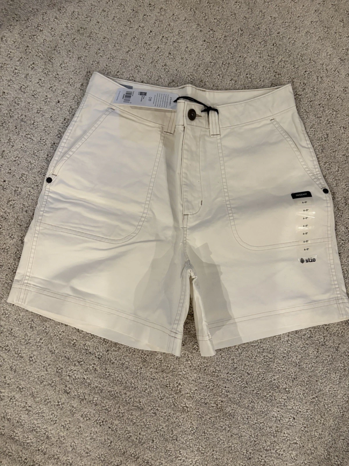STIO Rivet Twill Shorts Organic Cotton Womens Size 6
