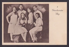 Vintage postcard Germany Six Stey siblings