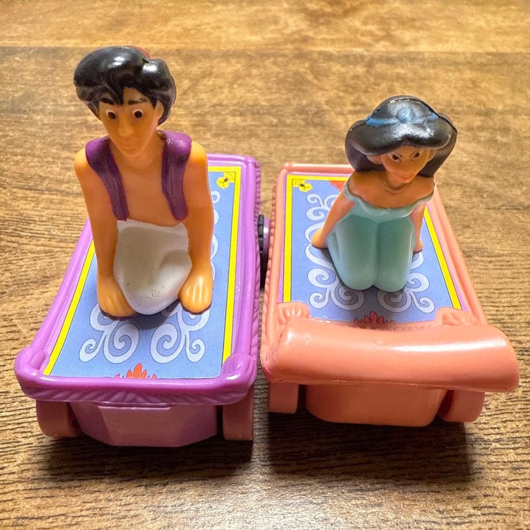 Disney Aladdin Jasmine Happy Set 2-Piece Figures Pull-Back حركة