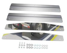 24" x 4" Stainless Steel Mud Flap Weights for Semi Trucks Mudflap Weight Set