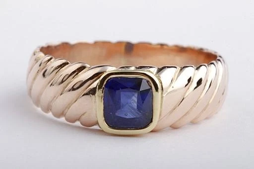 Ring Saphir Solitär 5x5mm 0,6ct 585 14K Rosé Gold Gr 54 Top - - Bild 2 von 4