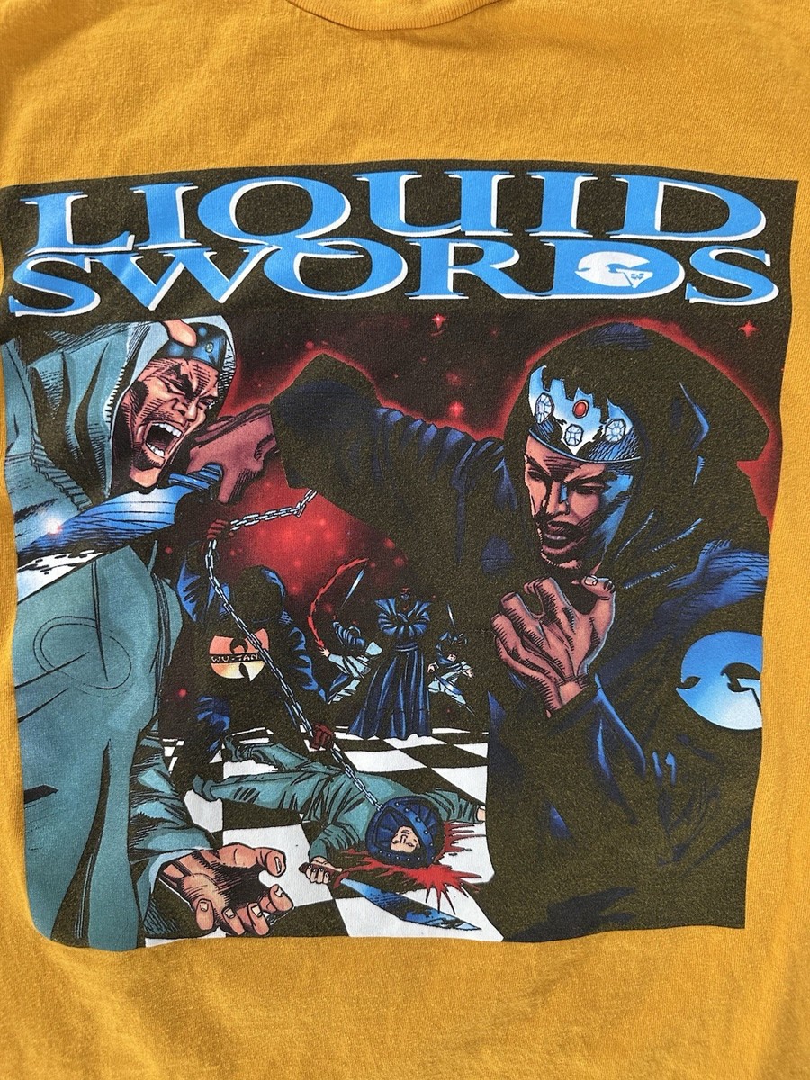 Supreme Liquid Swords Tee Yellow Size Medium M GZA Wu Tang Rare
