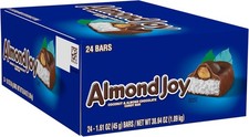 ALMOND JOY Coconut & Almond Chocolate Candy Bars, 1.61 oz, 24 Ct