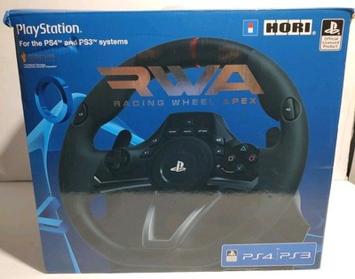 Hori Racing Wheel Apex for PlayStation 4 Ps3 and PC + Foot Pedals + Box WORKING!