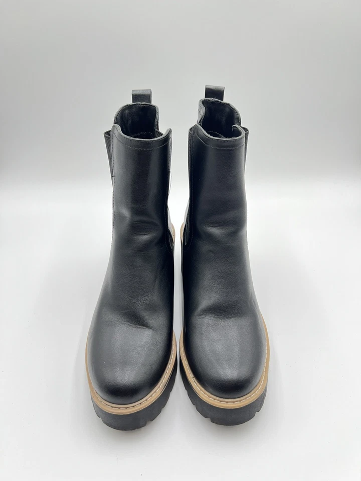 Botas Chelsea DV Dolce Vita Mujer Talla 9 Tattler Suela Plataforma Cuero Negro Foto 4 de 4