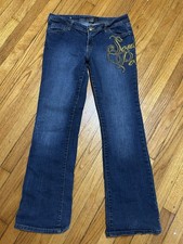 South Pole Y2K Jeans with Embroidered Logo On Hip Sz 13