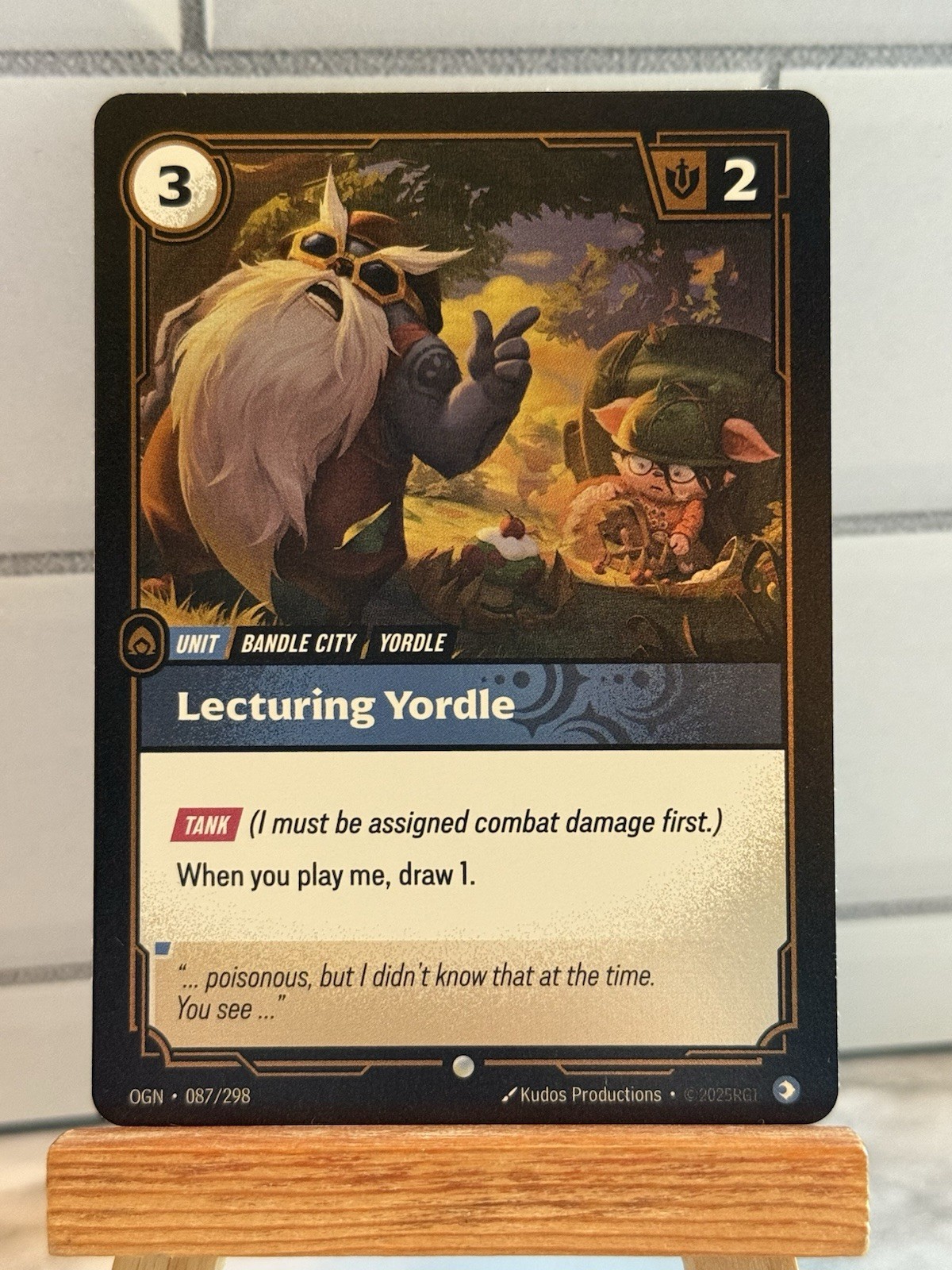 Lecturing Yordle 087/298 Origins Riftbound League of Legends - Foil
