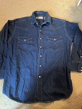 Vintage Big Mac Authentic Workwear Large Denim Jacket Blue