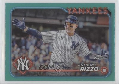 2024 Topps Chrome Aqua Refractor 90/199 Anthony Rizzo #127 lh0