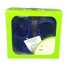 Crocs Classic Littles Clogs Toddler Size C2/C3 Cerulean Blue New Boxed