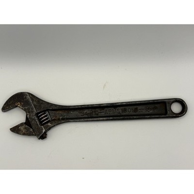 Armstrong 34-410 Adjustable Wrench 10 Inch 250mm Made in USA Vintage Tool