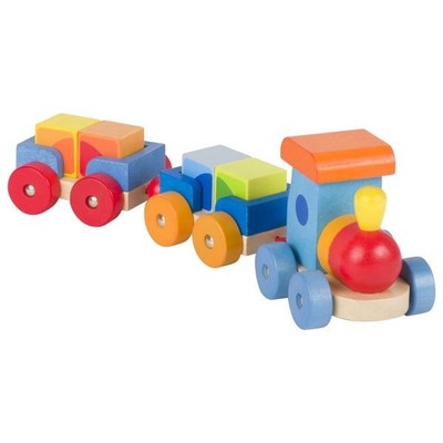 GOKI Zug Mumbai Lokomotive Spielzeugeisenbahn Kinder Holzspielzeug Set NEU