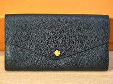 Louis Vuitton Monogram Empreinte Black Wallet Leather Excellent