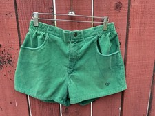 Vintage Ocean Pacific OP Corduroy Shorts Green Surf Skate Dogtown Longriders 80s