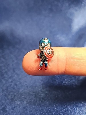 Pandora Marvel The Avengers Captain America Charm-793129C01 S925 ALE 