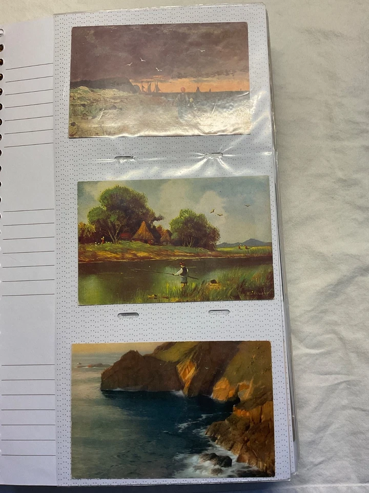 312 Ansichtskarten im Album , Kunst und Kitsch sowie Glückwunschkarten - Bild 3 von 4