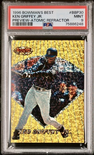 Ken Griffey Jr. [Atomic Refractor] #BBP30 1996 Bowman's Best Preview card