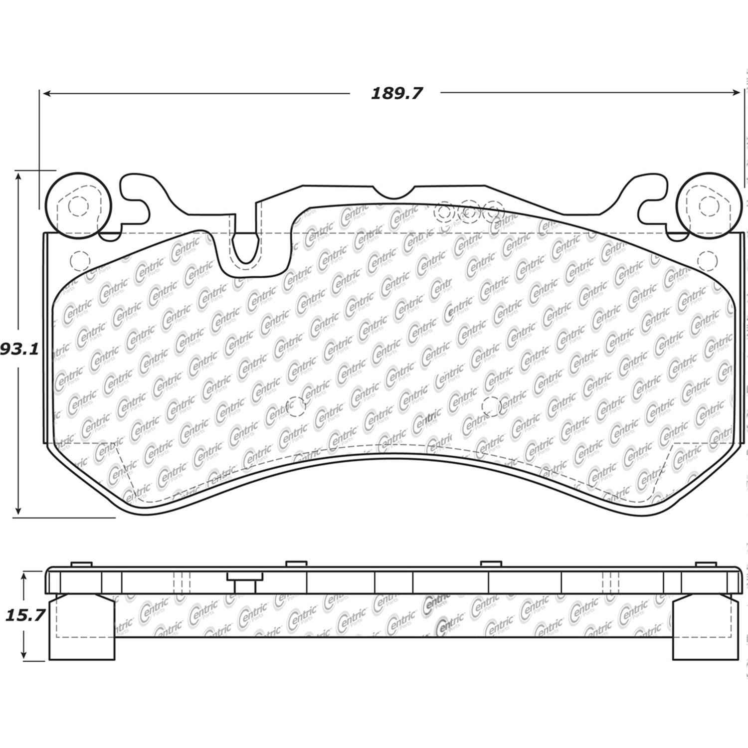 For 2011-2015 Mercedes-Benz SLS AMG | Centric Front Disc Brake Pads | Ceramic