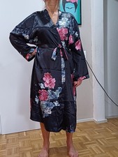 Morgenmantel Nachtwäsche Gr. 4XL schwarz Blu...