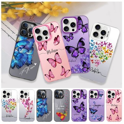 Butterfly Personalized Phone Case 2 in 1 Cover For iPhone 17e 16 15 Pro 14 13 12