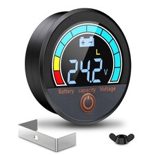 Lcd Battery Voltage Meter 12v-84v Waterproof Monitor For Lithium Lead Acid