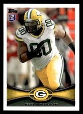 2012 Topps #139 Jerel Worthy Rookie Card Green Bay Packers. rookie card picture