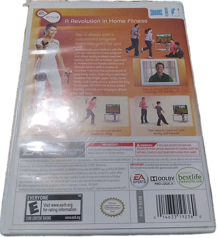 EA Sports Active: Personal Trainer (Nintendo Wii) (PROBADO) Solo juego Foto 2 de 3