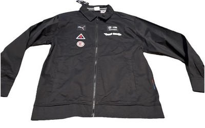 Puma BMW Motorsport Coach Full Zip Jacket Black Men's Sz Small New