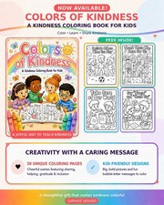Colors Of Kindness: Kids Coloring Book 8.5 x11 - Bundle Of 50