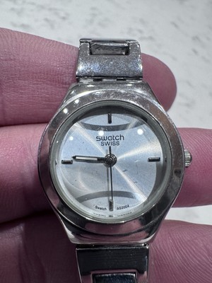 Swatch Irony Watch Stainless Steel swiss made AG2004 SR726SW Needs Battery