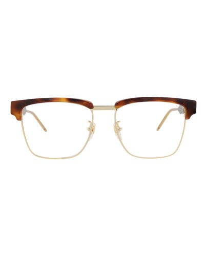 Gucci Mens Square/Rectangle Havana Havana Transparent Fashion Designer Eyewear