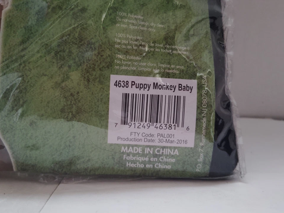 Rasta Imposta Mtn Rocío Cachorro Mono Bebé Disfraz Halloween 2016 Montaña NUEVO Foto 2 de 4