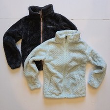 Columbia Girls Size 7/8 Small Fleece Zip-up 2 Pack