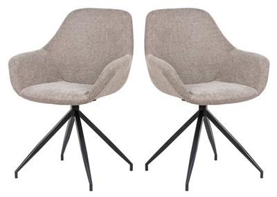 2er Set Drehstuhl Hudson Esszimmerstuhl Küchenstuhl Lounge Sessel Polsterstuhl