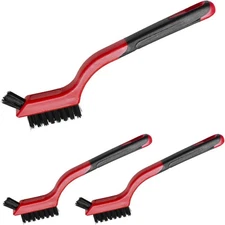 3PCS Car Cleaning Brush Set, Small Nylon Cleaning Tools, Deep Rust Remover Wire 